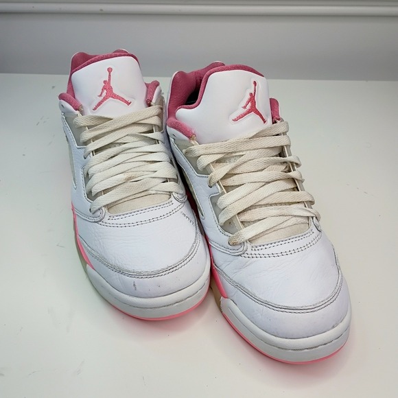 Jordan 5 Retro Low Crafted For Her Desert Pink White Sneaker DX4390-116 Kid 6.5Y - Picture 2 of 10